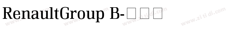 RenaultGroup B字体转换